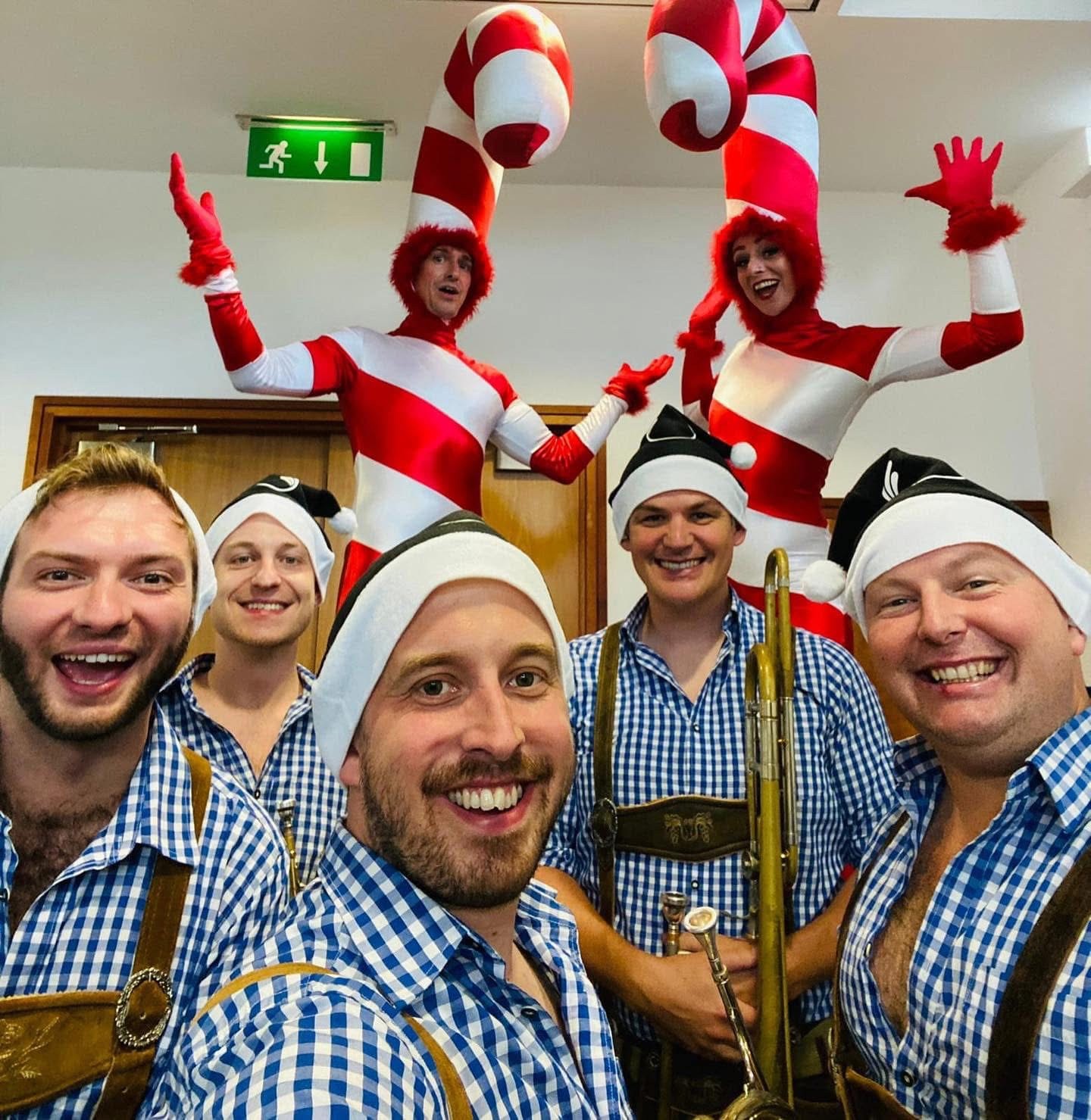 Oompah Brass at Christmas event