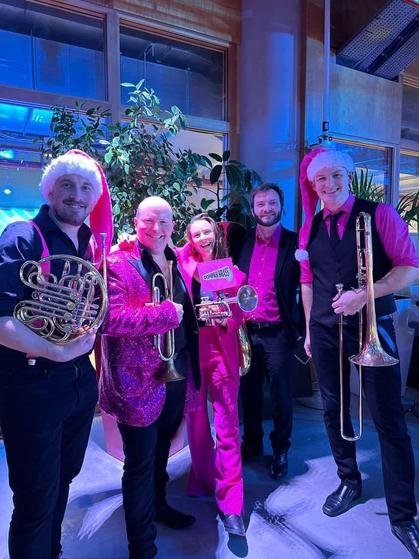 Oompah Brass at Meta Christmas Party